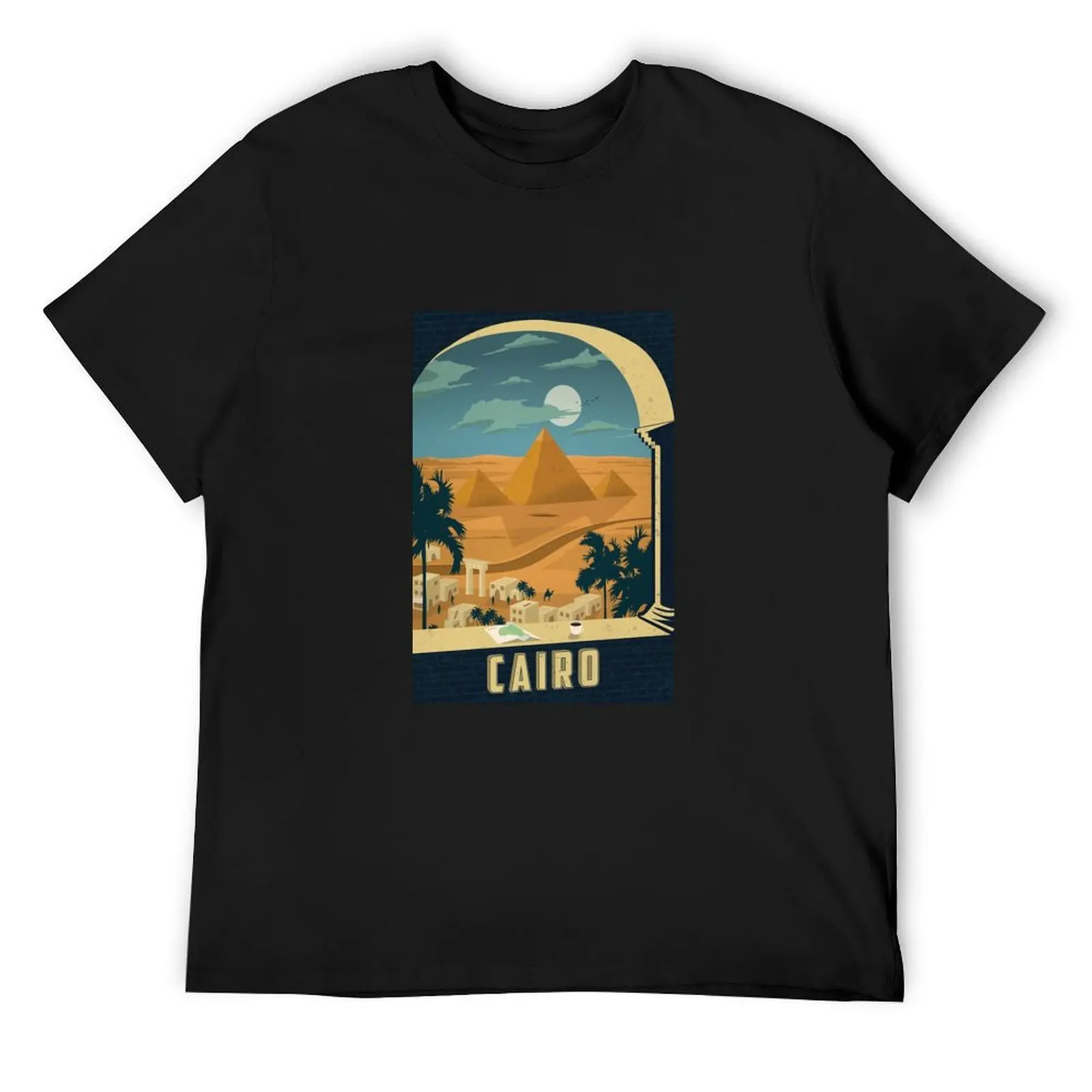 Cairo Egypt Vintage Travel Decal T-Shirt anime figures man t shirt essential t shirt mens workout shirts