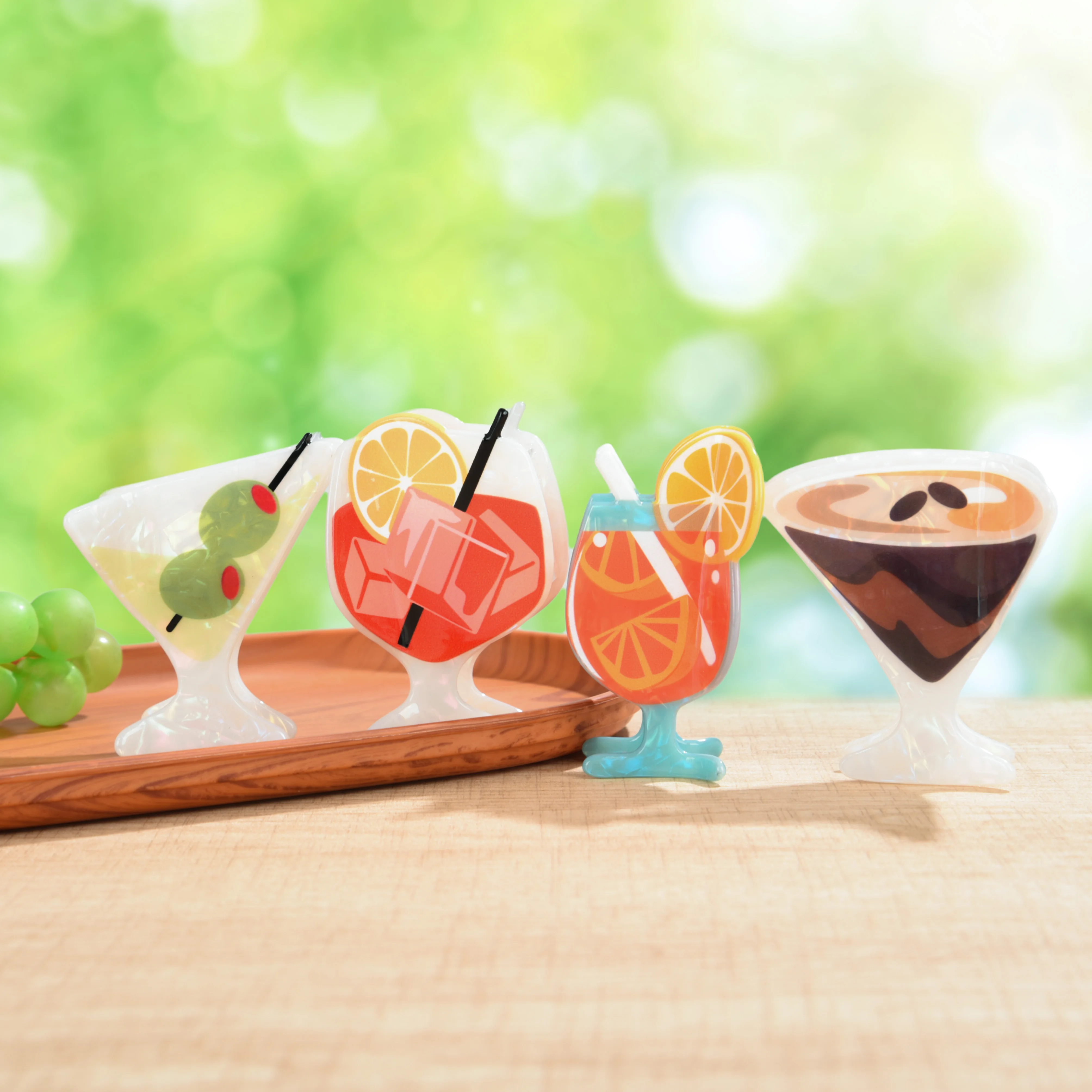 

Летняя пляжная серия заколок для волос: акриловые заколки-крабы в стиле коктейльной газировки, модные заколки для волос