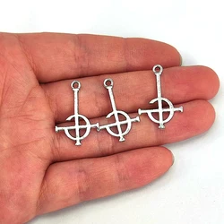 50pcs Mysterious Cross Ghost Destiny's Gate Key Pendant charm Punk Cross Ghoul chain Ghost Band Grucifix Pope emeritus DIY