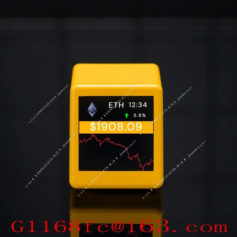 Cryptocurrency Price Monitor Virtual Currency BTC Curve WiFi Clock BitCoi