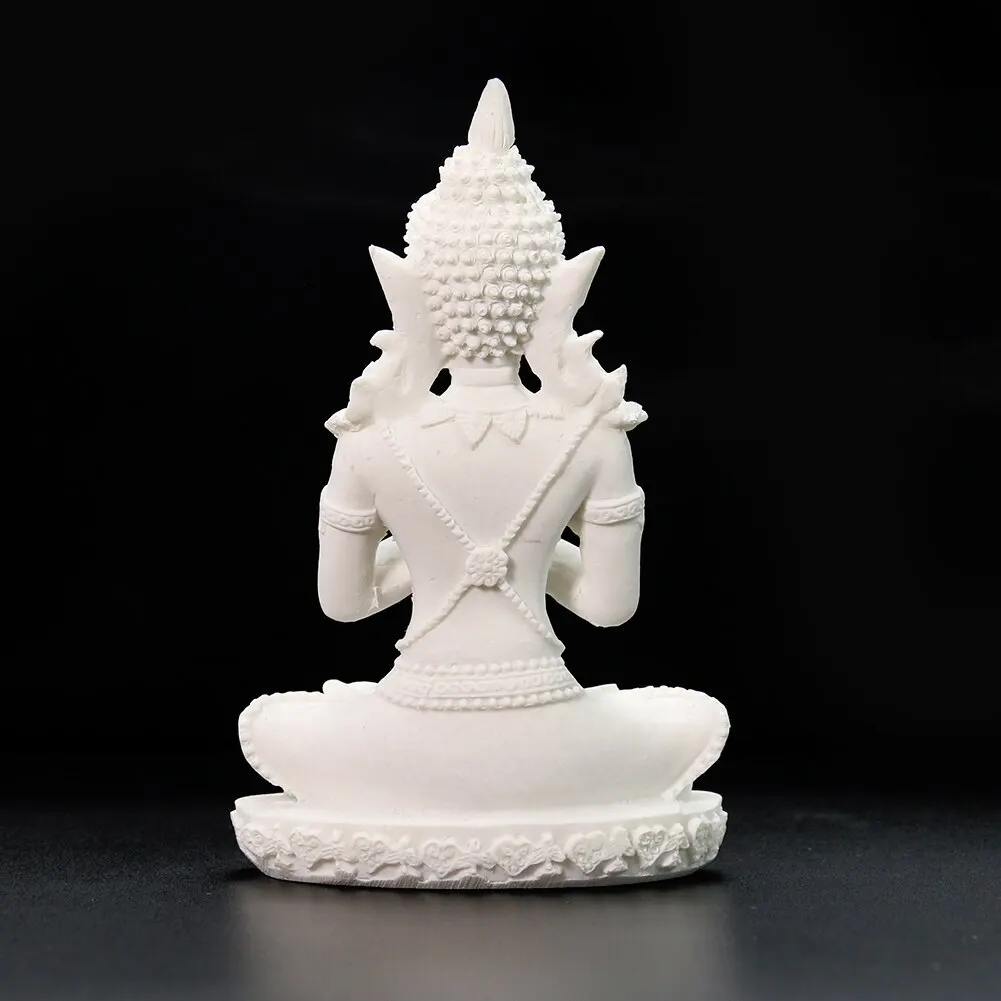 Religion Sitting Buddha Ganesha Shakyamuni Buddhist Monk Lotus Sandstone