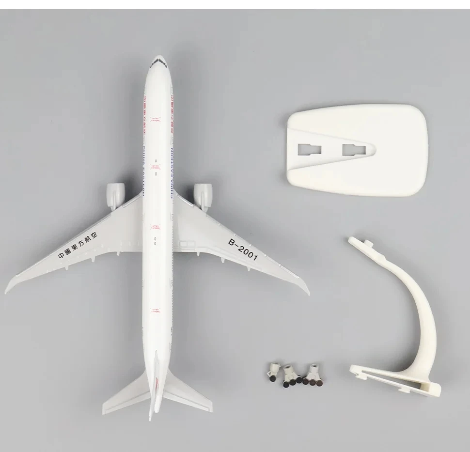 20 centimetri In Lega di Metallo Aria China Eastern Airlines 777 B777 Airways Diecast Modello di Aereo Aereo Giocattoli Aerei con Ruote Carrello di Atterraggio