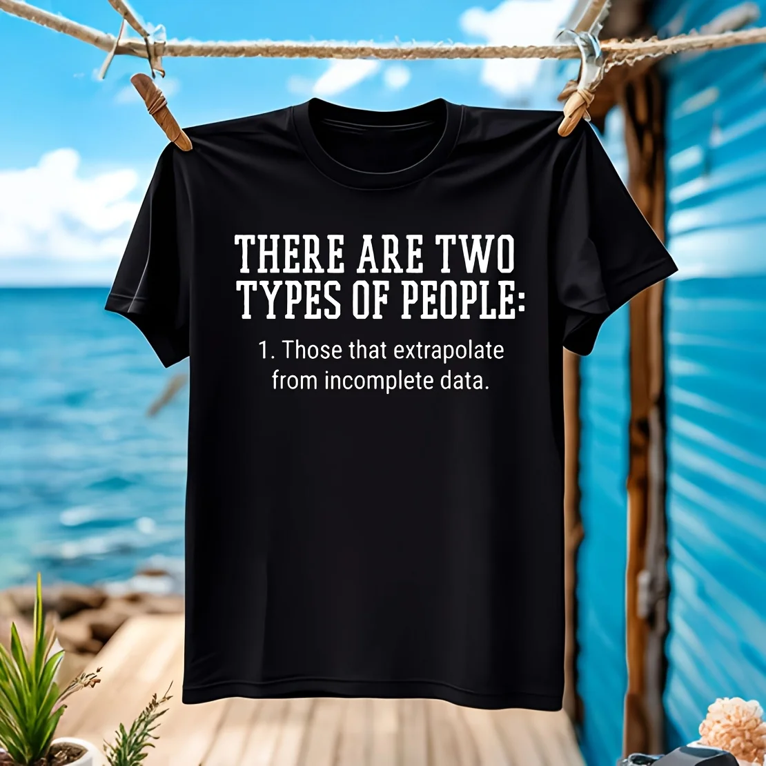 

Мужская футболка Funny There Are Two Types, 100% хлопок, повседневная, дышащая, удобная, для активного отдыха, широкий размер, нейтральный цвет