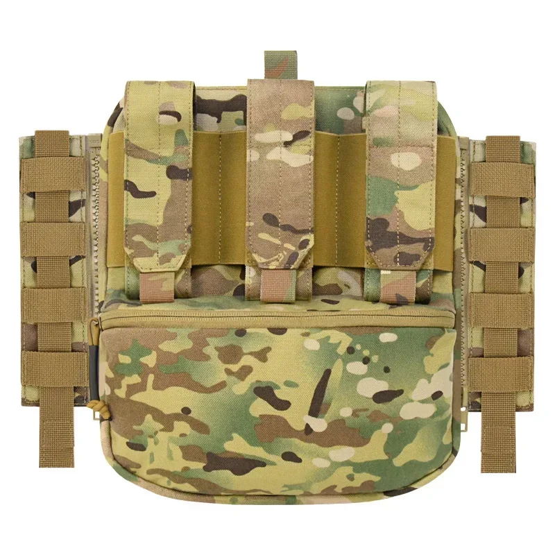 MOLLE Adapter Zipper Vest Accessory Backboard Outdoor Training Combat Readiness Protective Clothing Men Weight Bearing Vest