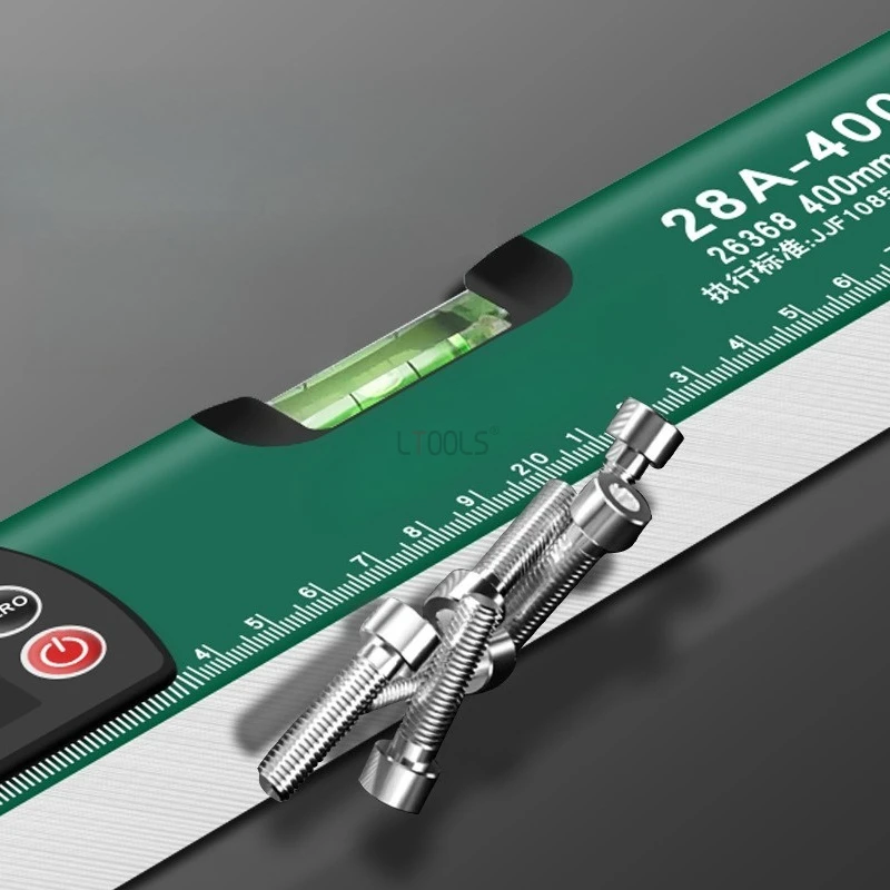 Strumenti per la lavorazione del legno Display digitale ad alta precisione Inclinometro digitale in lega di alluminio Livello magnetico con calibrazione automatica