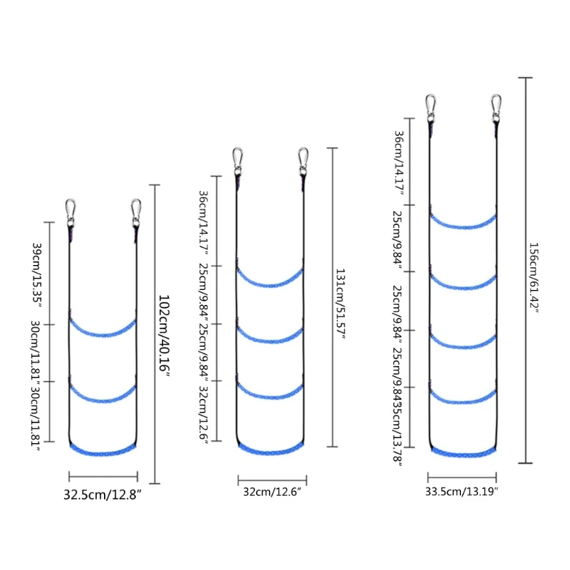 Temporary Boarding Rope Ladder 3/4/5 Steps for Boats or Ships Dropship