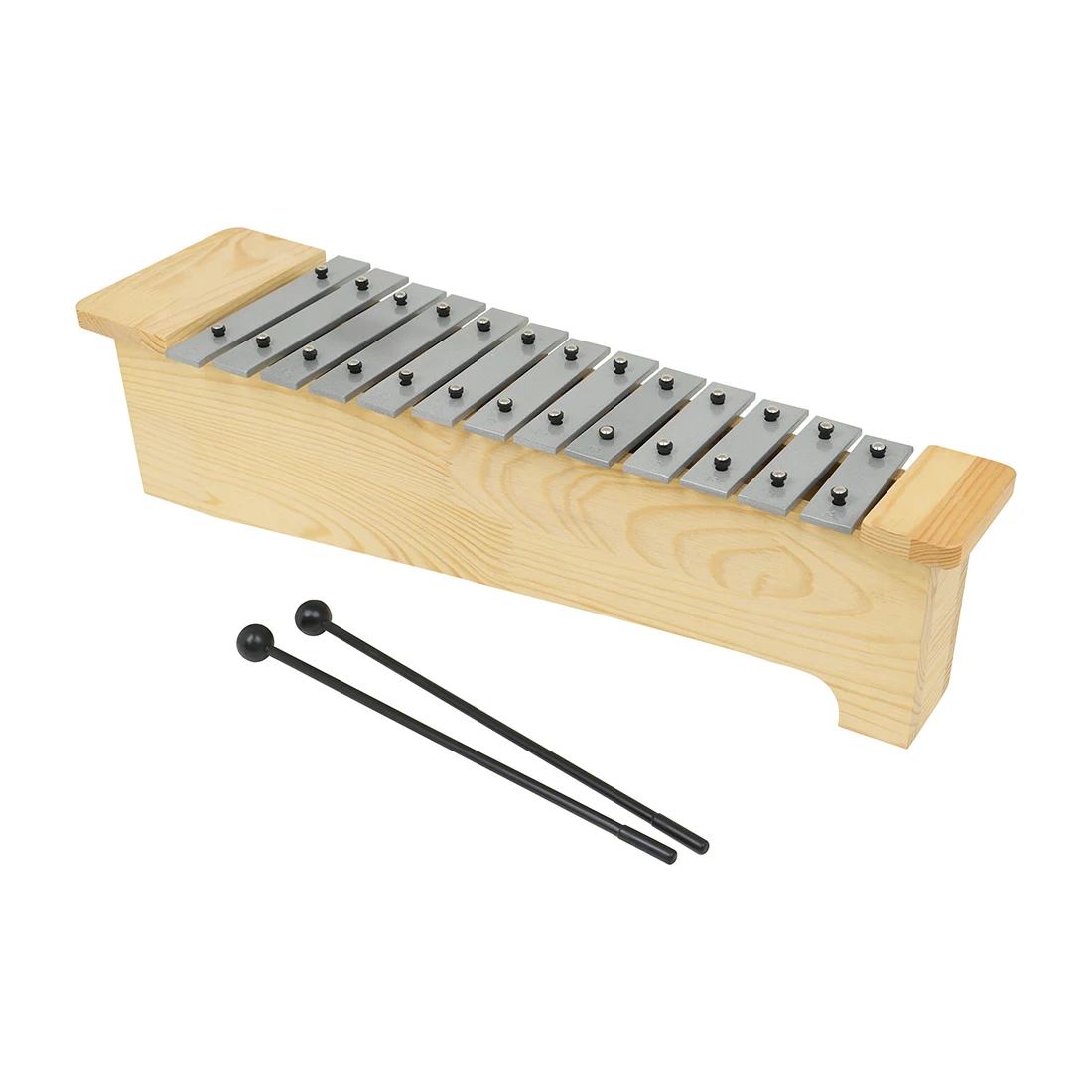 13-Tone High Pitch Xylophone Hand-Knocking Metal Xylophone Box Type Xylophone For Performance Orff Percussion Instrument