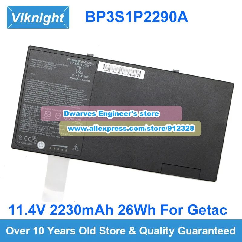 

Genuine 11.4V 2230mAh 26Wh BP3S1P2290 A Laptop Battery BP3S1P2160-S 441888700088 For Getac F110 G5 Series Notebook 3 Cells