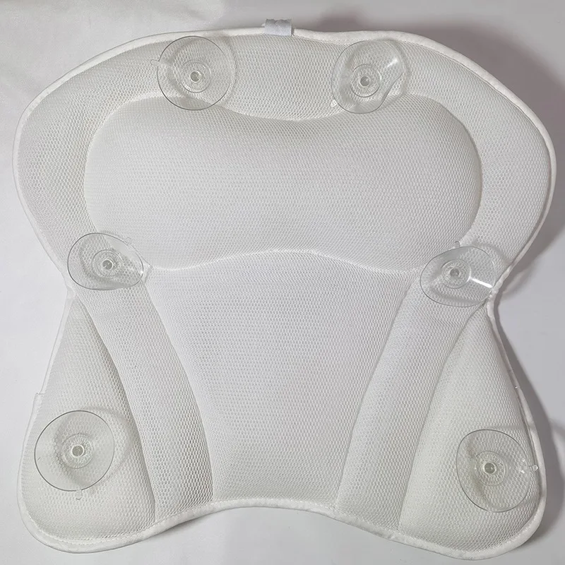 Slip Bath Pillow with Suction Cups Tub Neck Back Support Headrest Pillows Thickened Home Cushion Accersory Jacuzzi