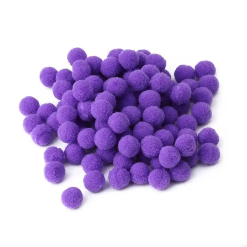 97QD 100pcs متعددة الأغراض بوم بومز جولة الكرات الصنع صنع الأدوات ديي