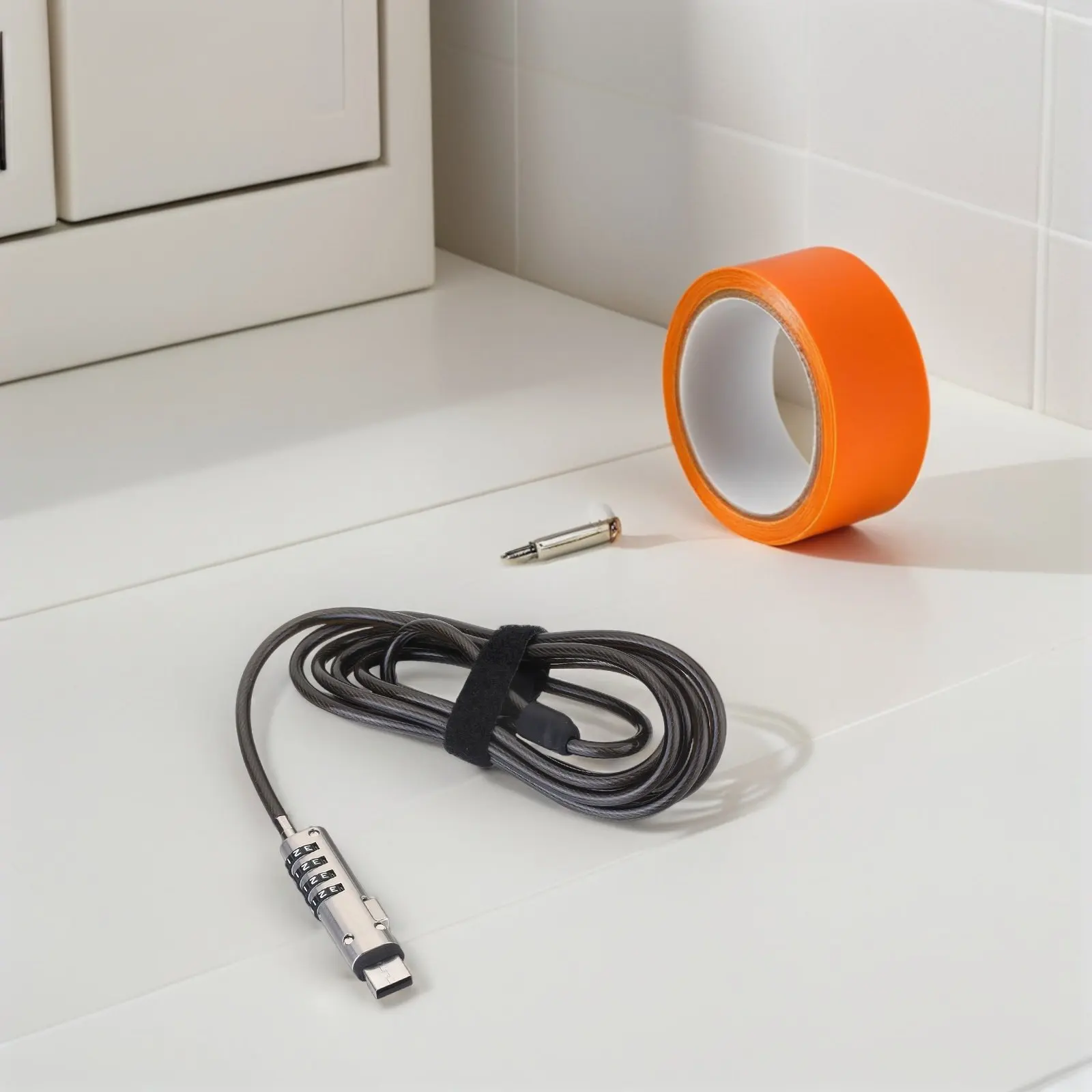 

USB Lock for Laptop Computer with Numeric Password Code Cable Lock for Notebook Anti-Theft Use At Dorm Office