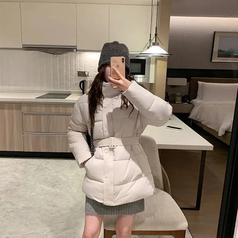 

Зимняя куртка женская повседневная толстая пуховая хлопковая зимняя куртка-пуховик ветрозащитная теплая стеганая верхняя одежда