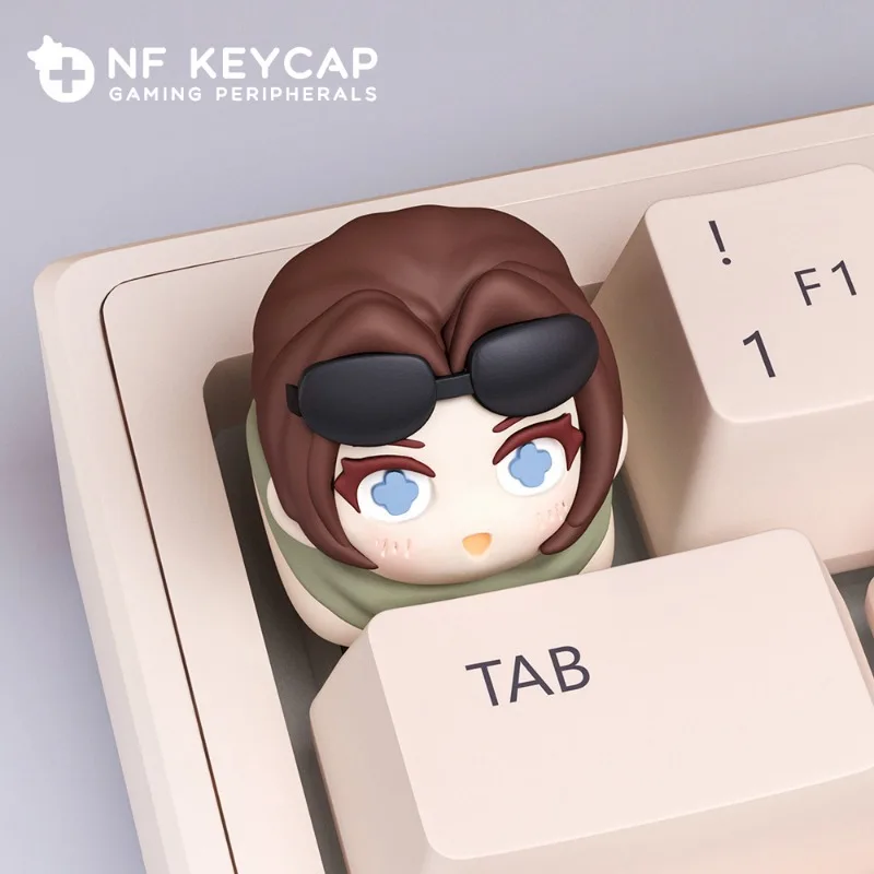 

Delta Force Role Luna Game Keycap Personalize Resin OEM Creative Handmade Customized 3D Cool Keycaps for Game Peripherals Gift