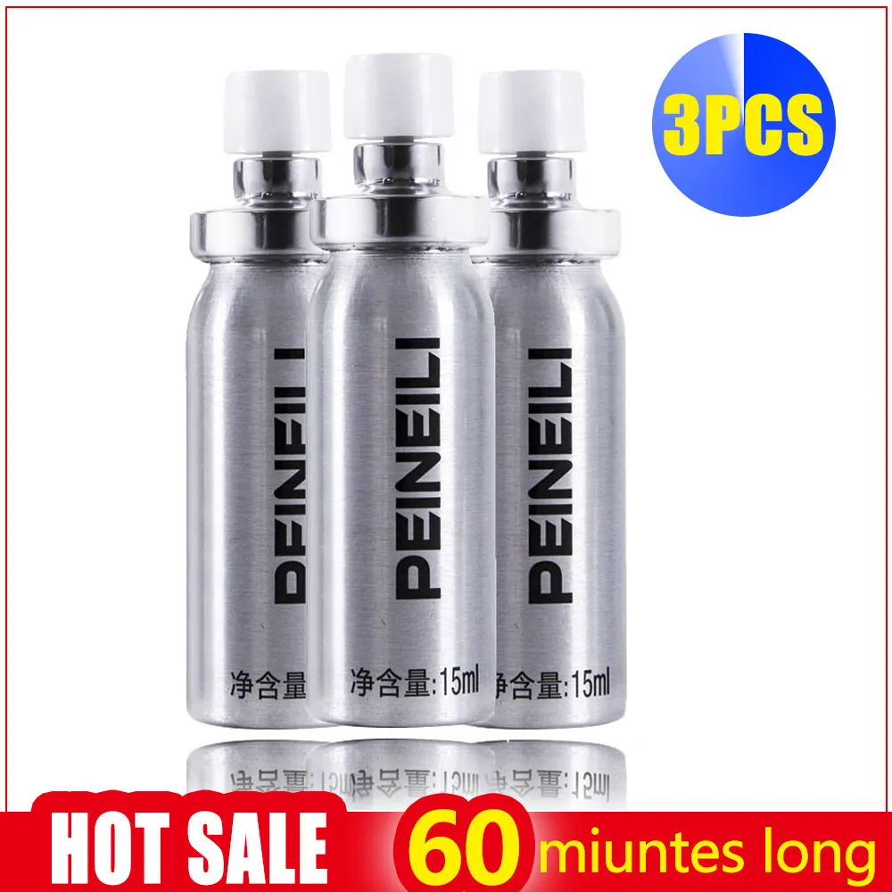 3Pcs Peineili Male Long Time Sex Spray Delay Ejaculation Lasting Long Sex Men Prevent Prmature Ejaulation 15ml Penis Enlargement