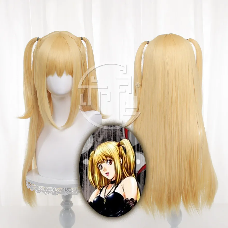 

Anime Misa Amane Cosplay Wig Halloween Carnival Party Props Synthetic Hair Heat Resistant Fiber + Wig Cap