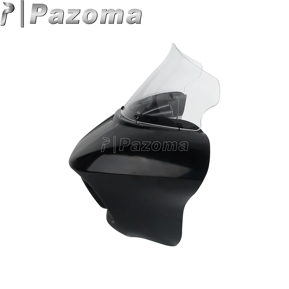 Club Style Fairing Motorcycle Front Headlight Mask Front Lamp Mask Cowl ABS Plastic For Harley Softail M8 Fat Bob FXFB 114 FXFBS