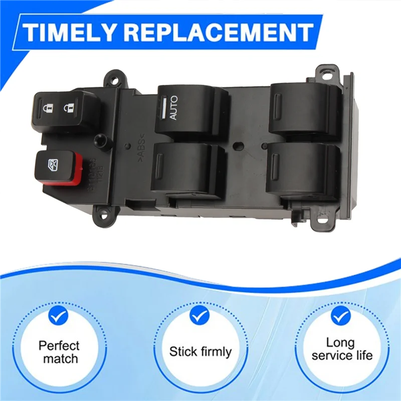 مفتاح نافذة الطاقة الأمامي الأيمن لسيارة Honda Mobiliu MPV-زر التحكم في رفع زجاج النافذة 35750-TF0-E01 35750TF0E01