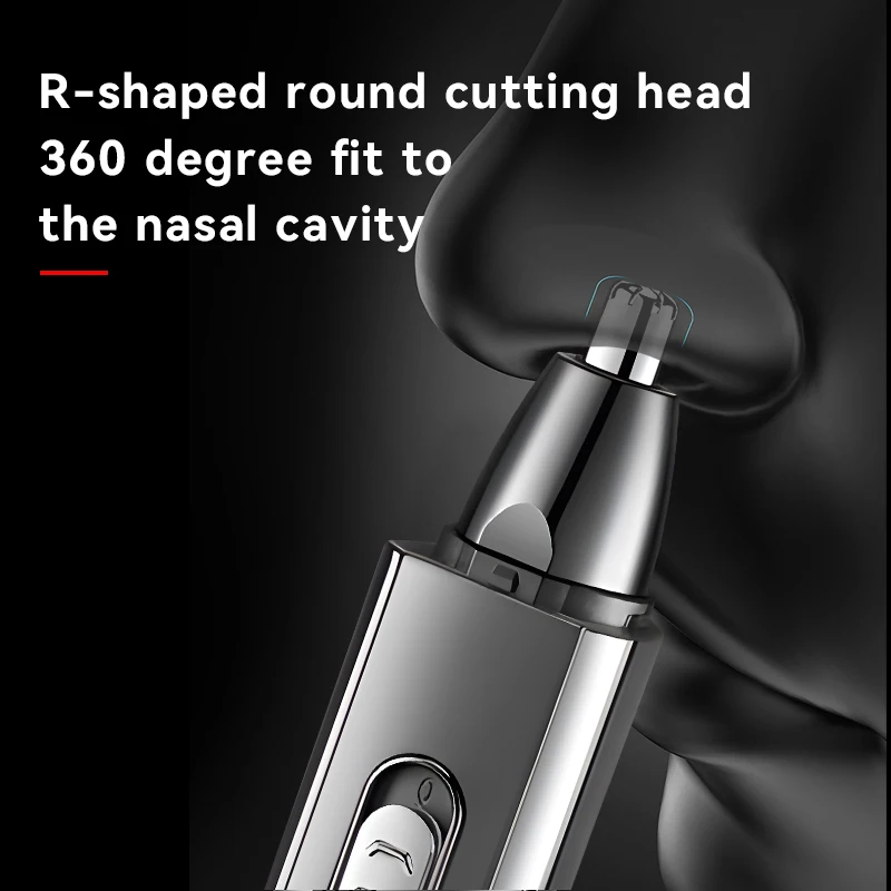 Kemei Multifunction Ear and Nose Hair Trimmer Eyebrow Facial Sideburns Hair Trimmer Men Body Grooming TYPE-C USB Rechargeable