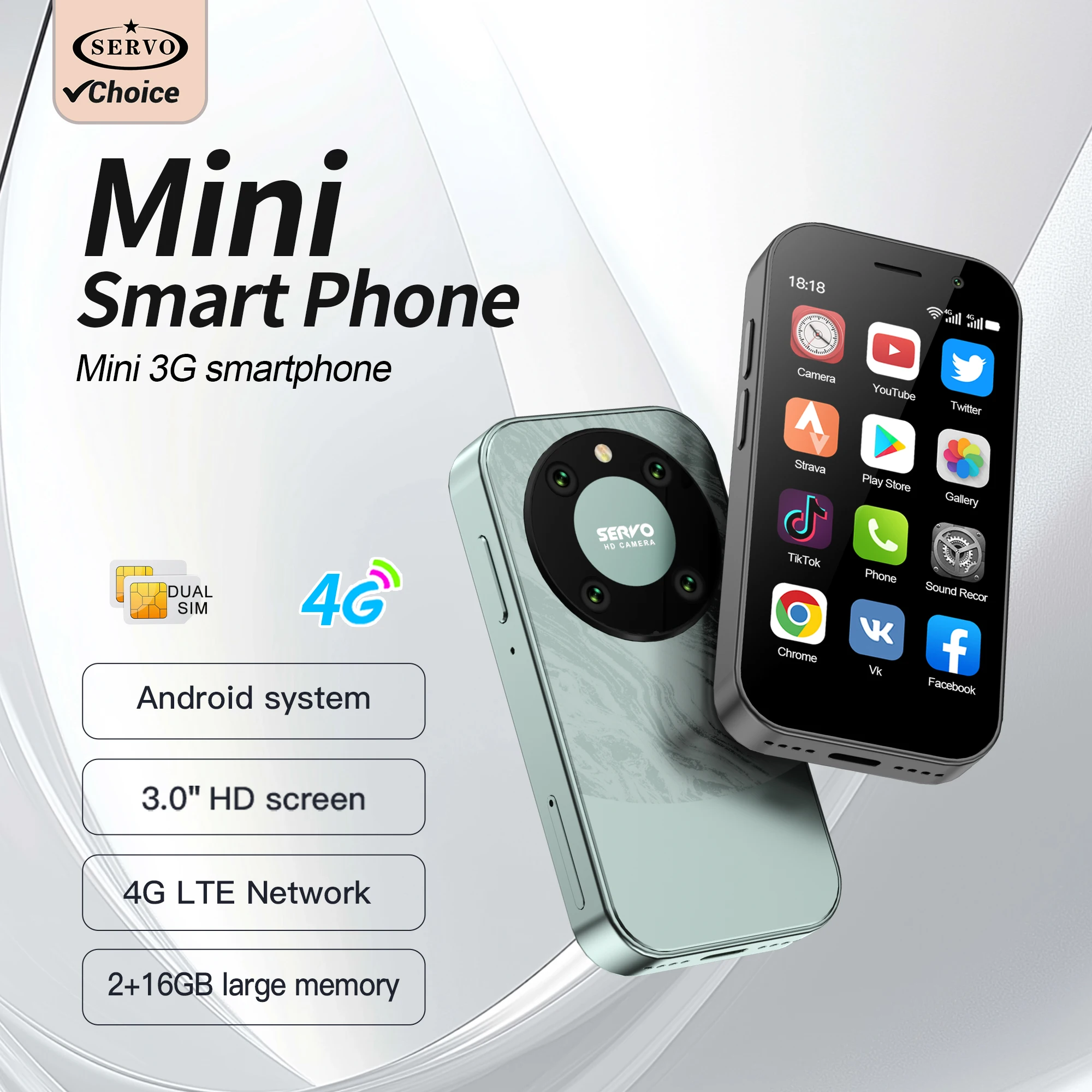 Global Version KING9000 4G Mini Smartphone 3.0