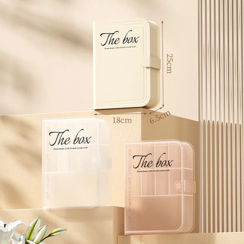 Multi-functional Data Cable Storage Box Creative Book Shape Phone Case Charging Treasure Desktop Sundries Organizer Box