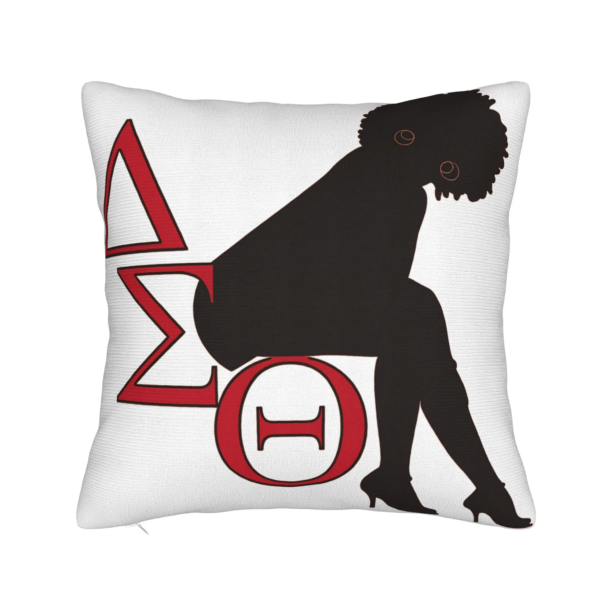 D-Delta Sigma Theta Pillow Cover  Comfy Cushion Cover Vintage Pillow Case For Chair Sofa Home Decor