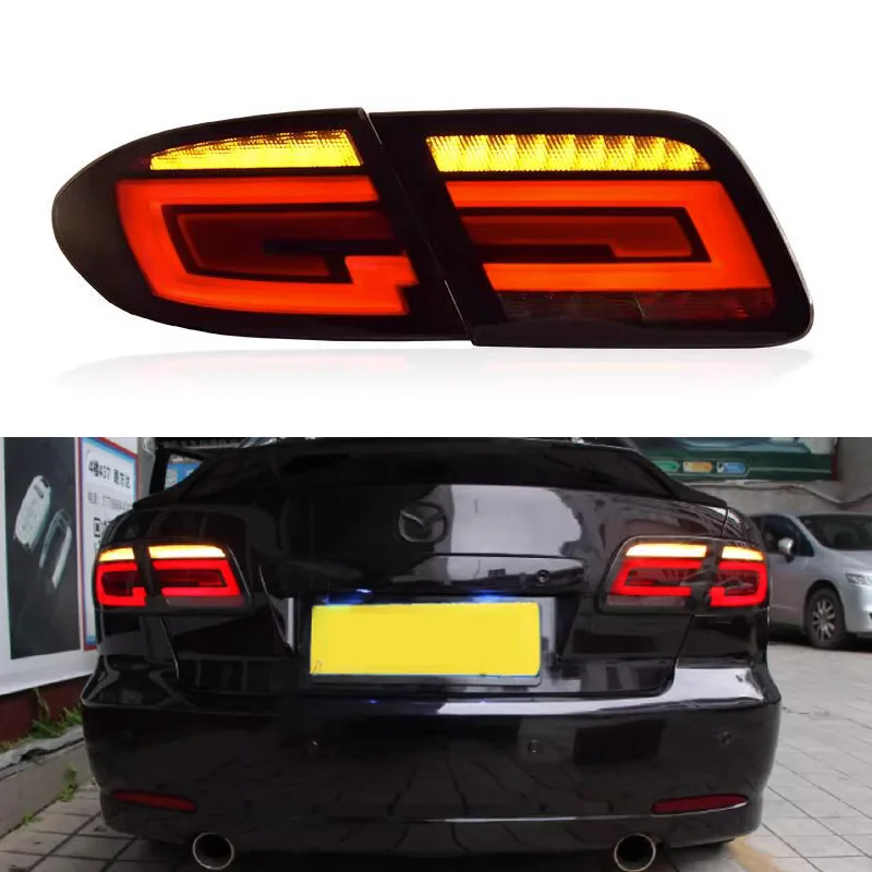 

LED Car Accessory Rear Running Lamp For Mazda 6 Sedan 2003 - 2011 2012 Tail Light Dynamic Turn Signal Reverse Brake Indicator