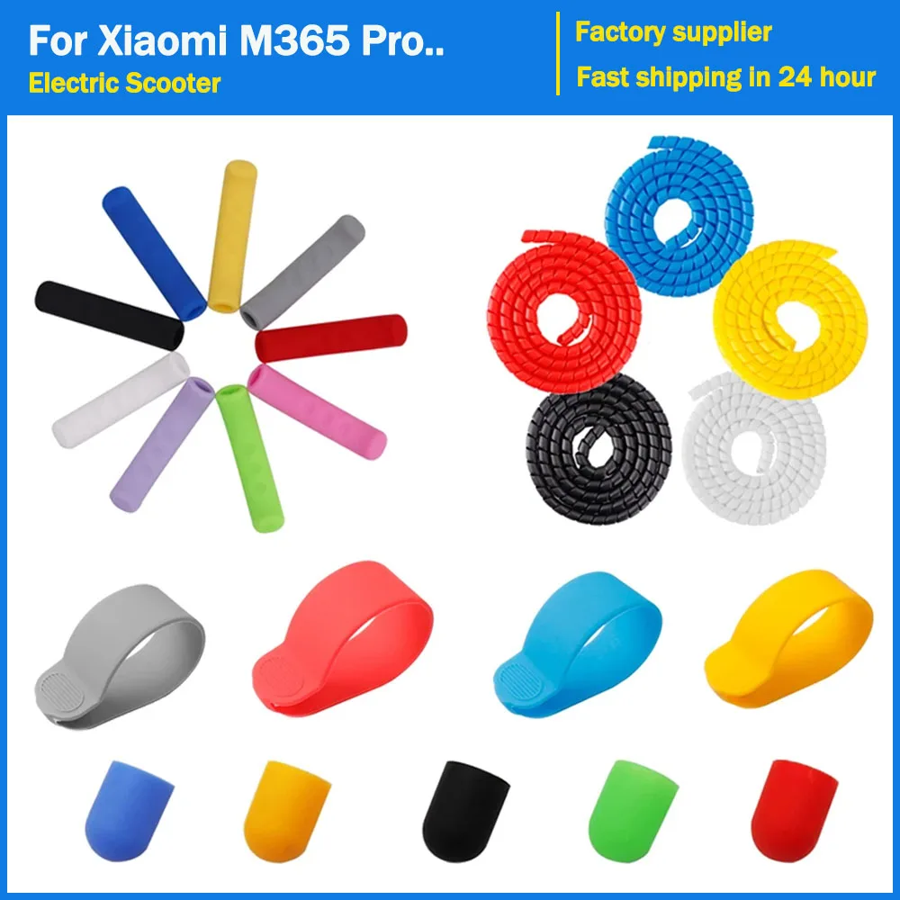 Lenker Finger Zifferblatt Fuß Unterstützung Abdeckung Silikon Hülse Fall Bremsleitung Schutz Linie Rohr Teil für Xiaomi M365/1S/PRO Roller