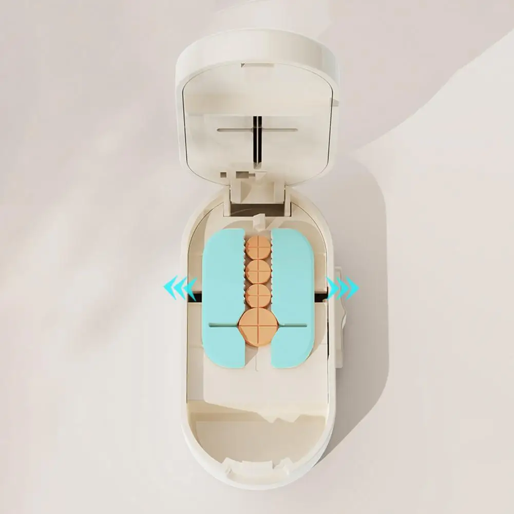 Pill Cutter for Seniors Portable 2-in-1 Pill Cutter Splitter with Sharp Blade Adjustable Tablet Splitter for Small Pills