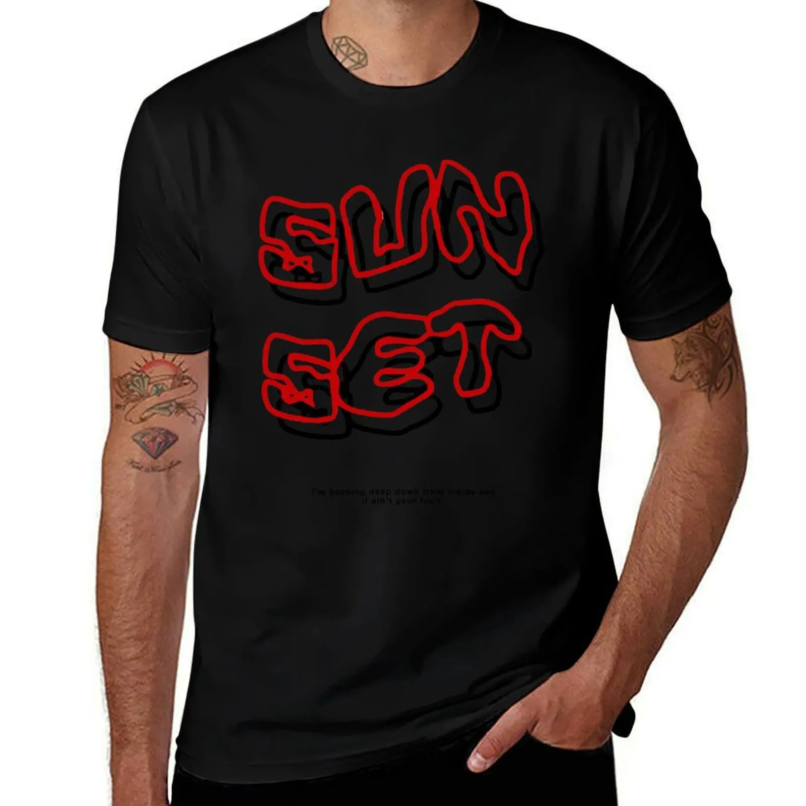 I Told Sunset About You / I Promised You The Moon T-Shirt heavyweights anime tshirt mens graphic t-shirts hip hop