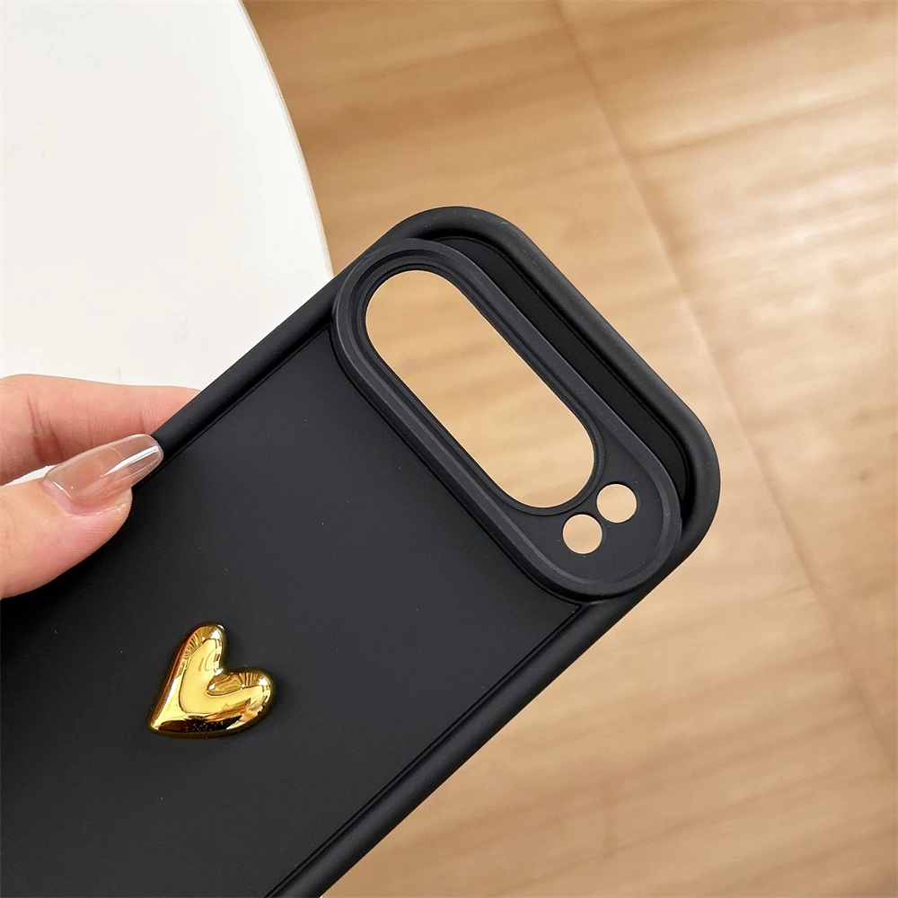 الفاخرة ثلاثية الأبعاد الحب القلب الحبل جراب هاتف لجوجل بكسل 7 8 9 برو XL 8A سلسلة المعصم حزام اليد للصدمات لينة بولي TPU غطاء وقائي