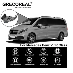 For Mercedes Benz V Class V Vito W447 R W251Dash Cam Dashcam Car Dash Camera 4K Wifi Front and Rear OEM Plug Play Auto Car DVR