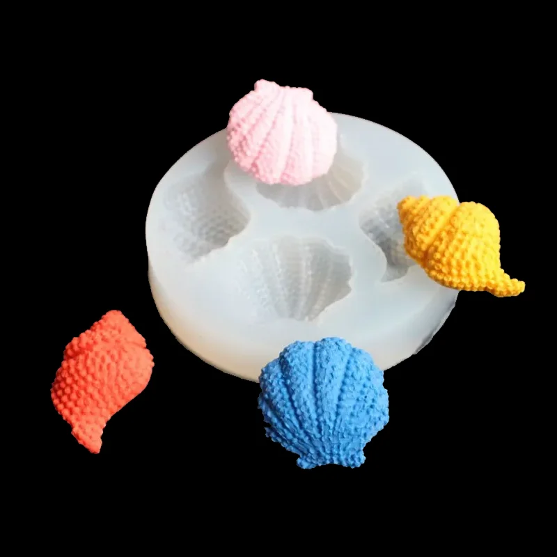 1 Piece DIY Shell Shape Conch Pendant Silicone Resin Mold Jewelry Making Tools