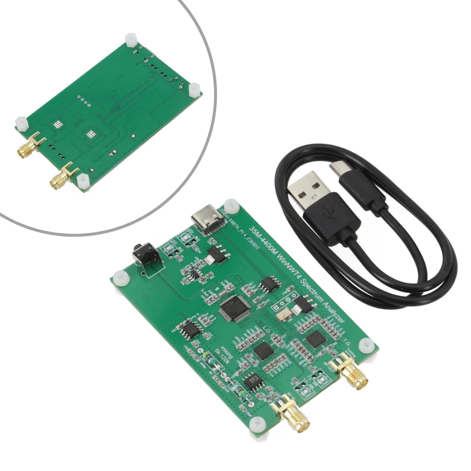 Módulo analizador de espectro USB LTDZ_35M-4400M, fuente de señal de espectro PCB para Win XP Win7 Win10 35-4400M, analizador de espectro