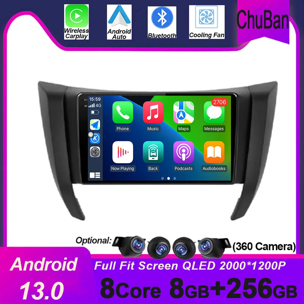 

auto radio Android 14 For Nissan Navara NP300 Frontier 2015 - 2018 Video multimedial Wireless Carplaye Stereo Carplay GPS