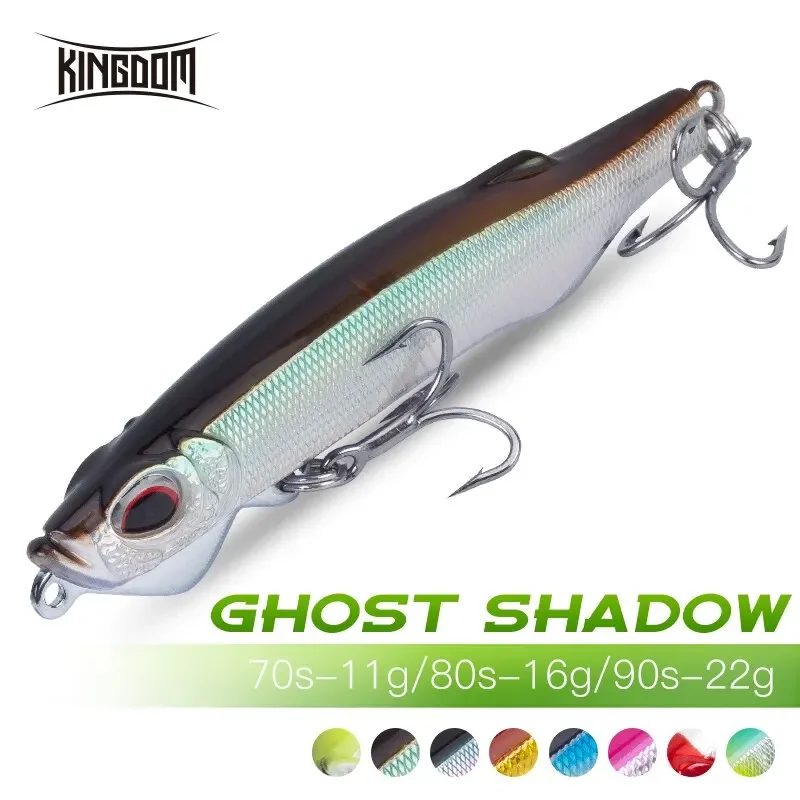 Kingdom Fishing Lures Sinking Pencil 11g 16g 22g Far Casting Wobblers Artificial Hard Baits Fishing Tackles Lure For Pike Bass