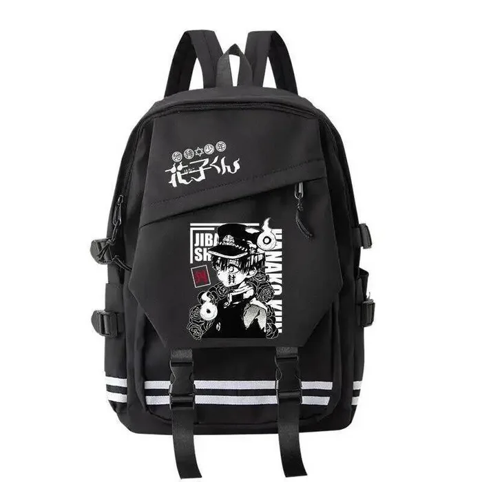 

Черно-белый Jibaku Shounen, унитаз Hanako-Kun, школьные сумки для подростков, рюкзаки, аниме-игра