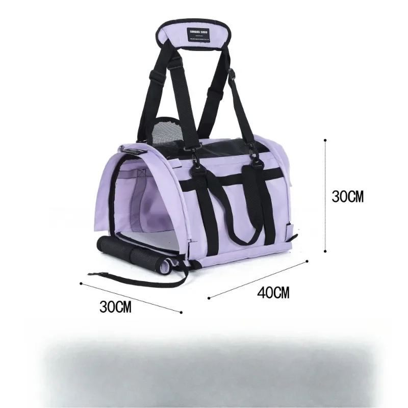 

Pet out cat bag portable large capacity cat dog air bag crossbody shoulder bag