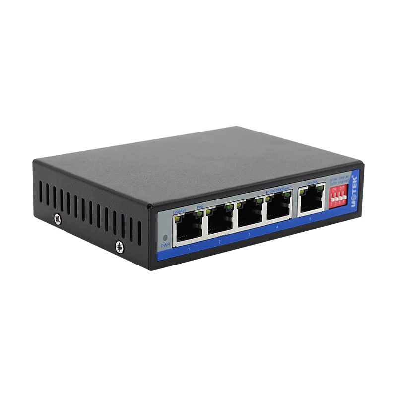 

UOTEK 5-портовый полногигабитный неуправляемый Ethernet-коммутатор POE DC52V с поддержкой IEEE802.3af/at PSE Power UT-CG1005P