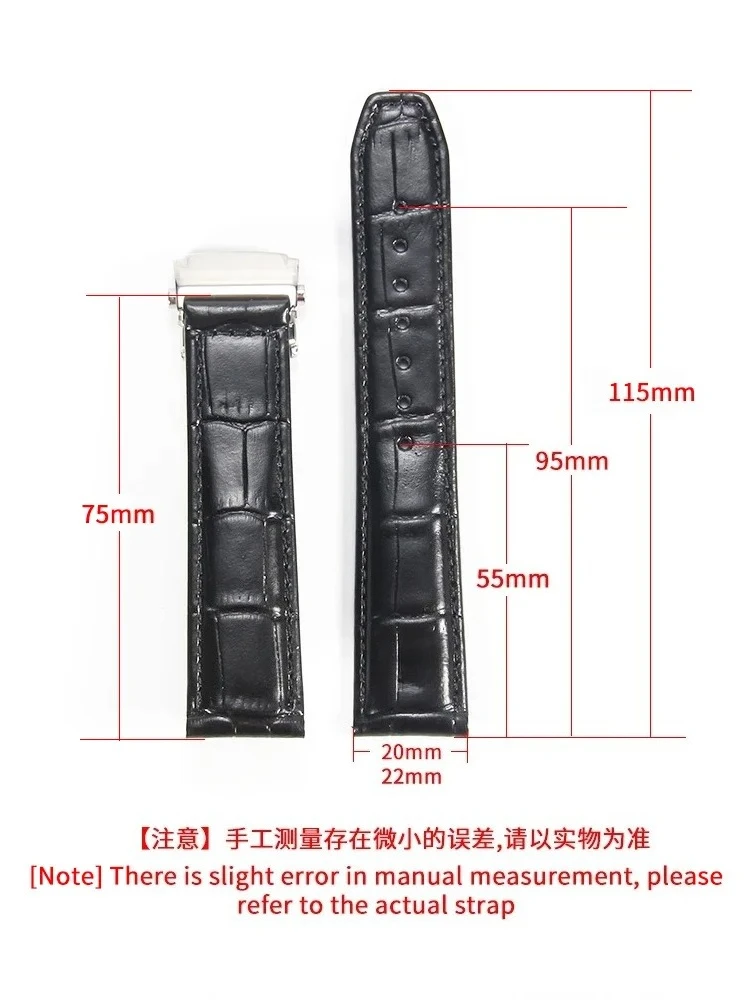 يتوهم الخيزران الملمس حزام الساعات ل موريس لاكروا بونتوس PT6098 PT6388 ليه كلاسيكس LC6017 قسط جلد البقر حزام 20 22 مللي متر