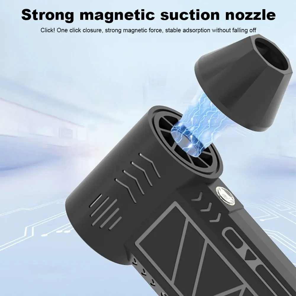 Imagem -03 - Mini Turbo Jet Fan Motor sem Escova Duto Portátil Alto Desempenho Ciclone Ventilador Elétrico Velocidade do Vento 100000rpm 45 m s