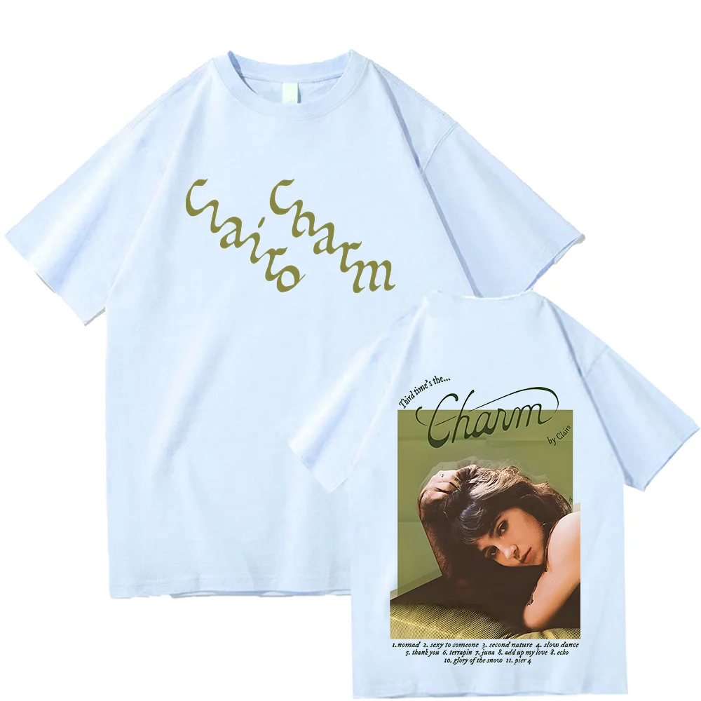 Clairo سحر تي شيرت Arajuku الهيب هوب للجنسين تيز مشجعي الموسيقى الشعبية هدية الملابس الصيف قصيرة الأكمام تي شيرت