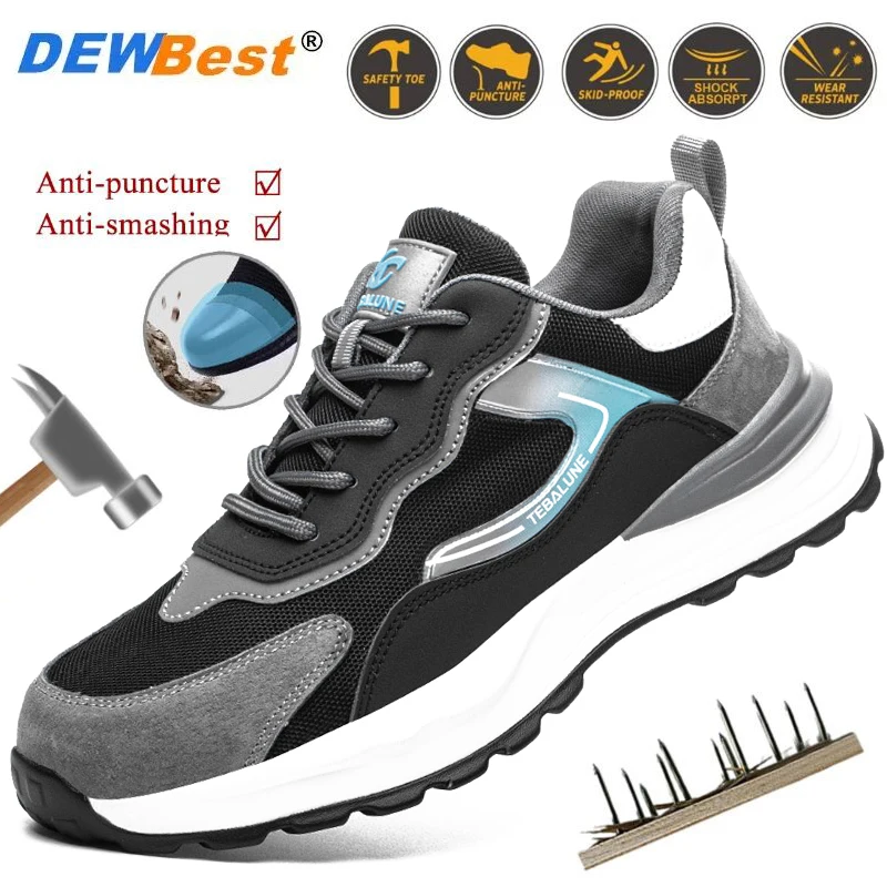 

Men's winter European standard anti-smash and anti-puncture safety shoes protective steel toe insulated shoes safety shoes