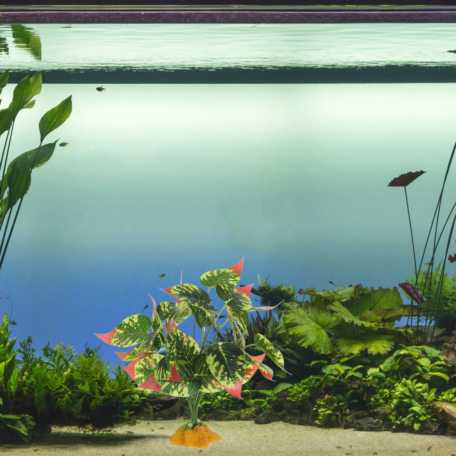 

Artificial Aquarium Plants Fake Water Grass For Terrarium Decor Reptile Tank Plants Fish Bowl Decorations Plastic Aquatic