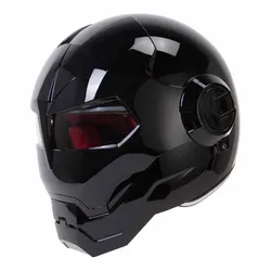 M-XL Motorcycle Helmet Bright Black Full Face Wear-Resistant Biker Supplies Breathable Head Protection Anti-Fall Motocross Kask