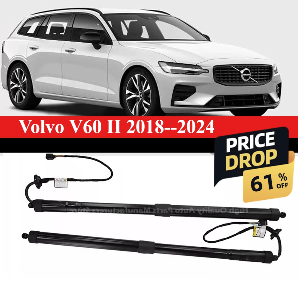 High Quality Fit Power Hatch Lift Support For Volvo V60 II 2018-2024 Pair Electric Tailgate Gas Struts 31690924 2019 2020 2021
