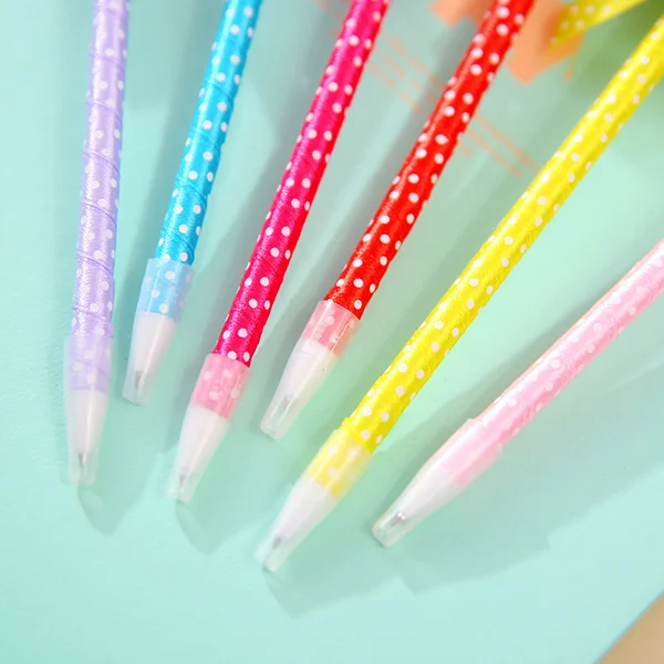 

5Pcs Ballpoint Pen Fun Ribbon Style Stylish Pens for Writing Supplies Rewards Holiday Gift Idea Office School Use