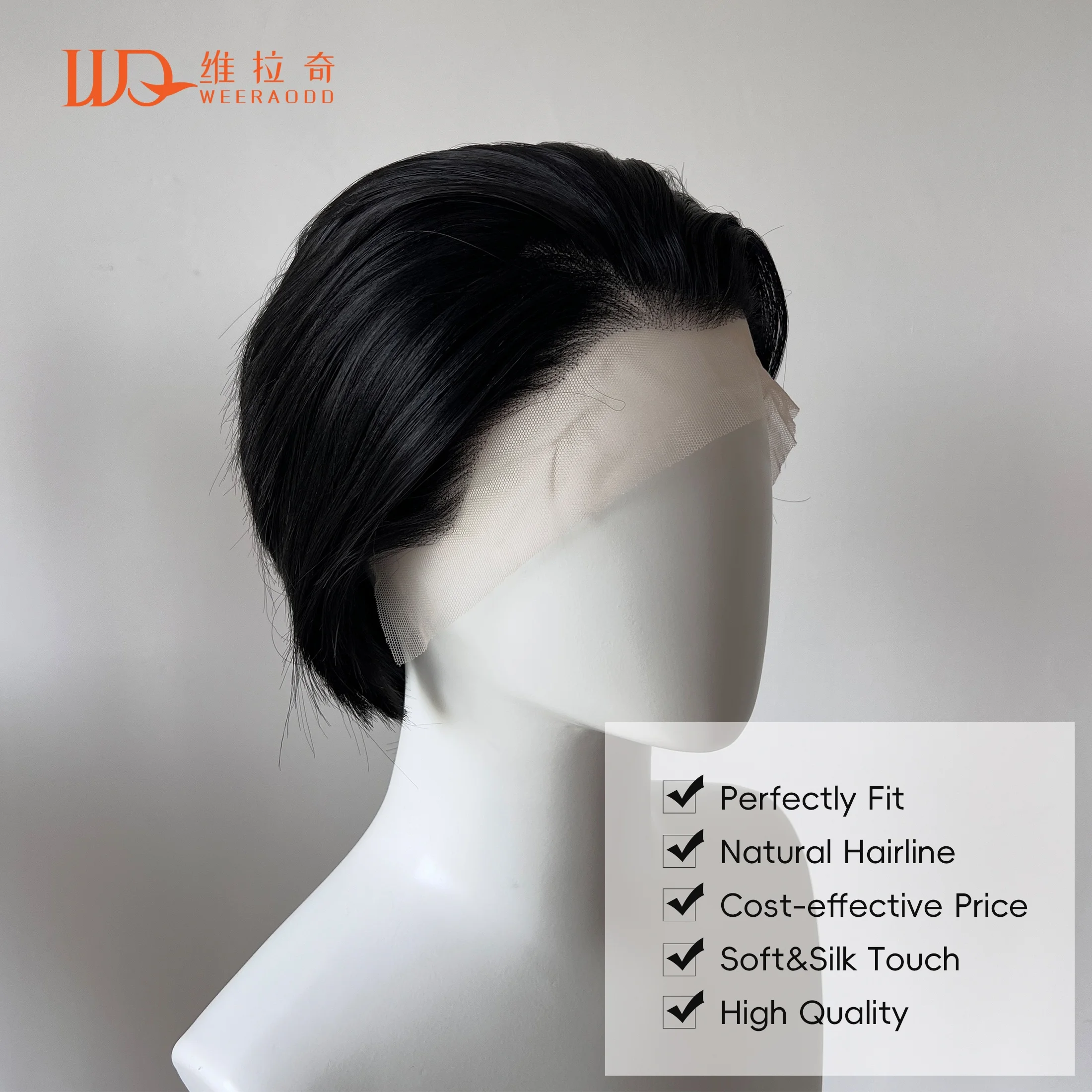 

Short Bob Wig 13x4 Lace Frontal Synthetic Wig Black Natural Dark Jet Black Matte Heat Resistant Glueless Unisex Hairline 10"