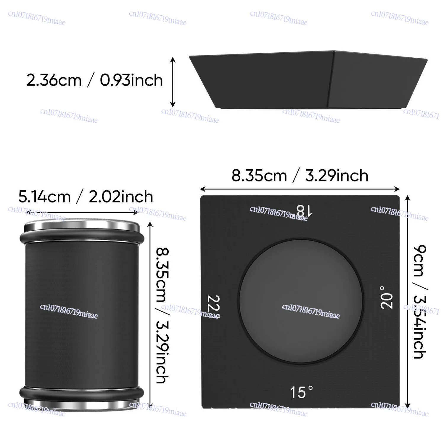 Adjustable grinding angle black four-sided rolling sharpener