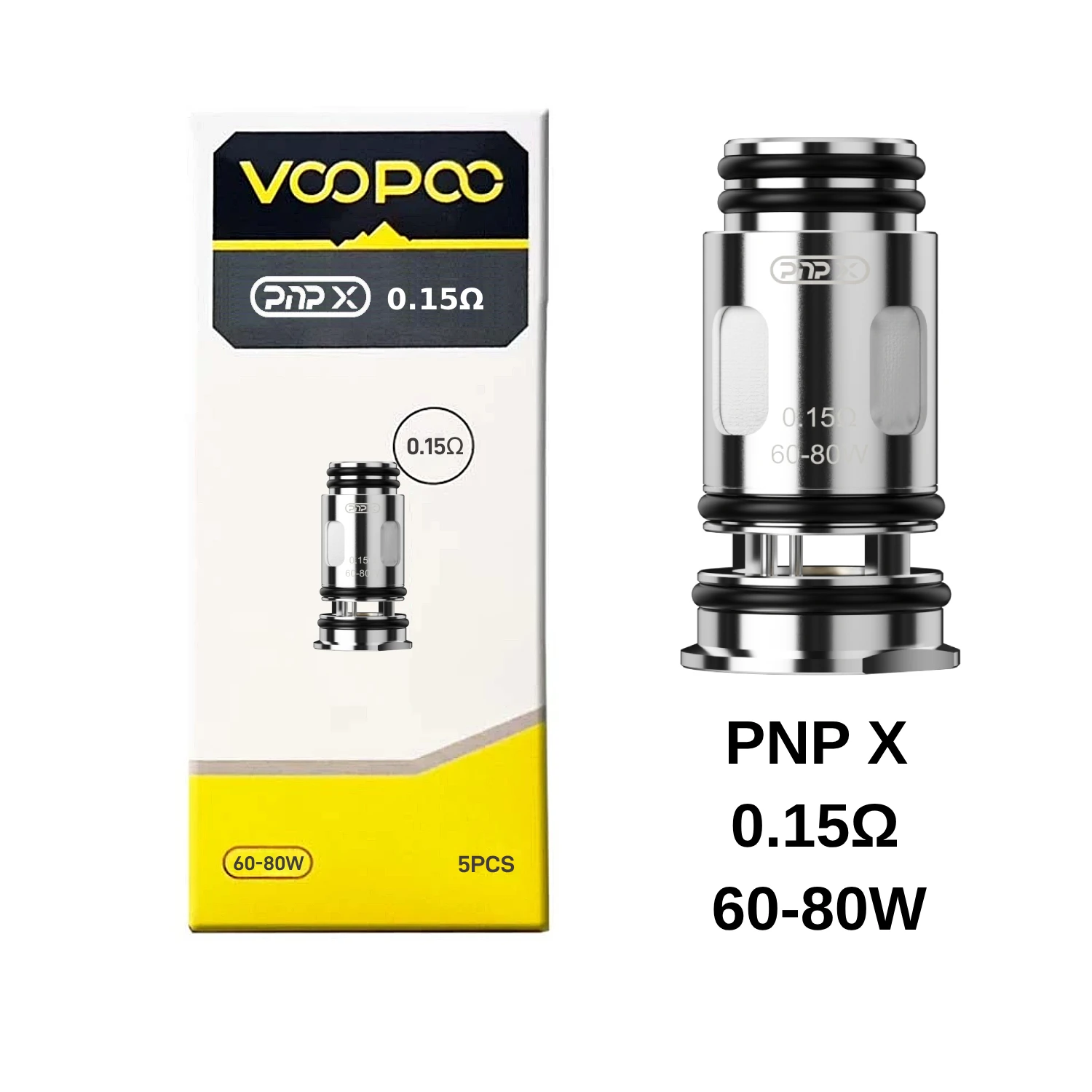 VOOPOO PnP X 코일, 전자 담배 PnP X 포드 탱크 카트리지, 드래그 S2, 드래그 X2 키트용, DTL MTL 코어, 0.15 0.2 03/0.6/0.45ohm, 5 개, 20 개, 50 개