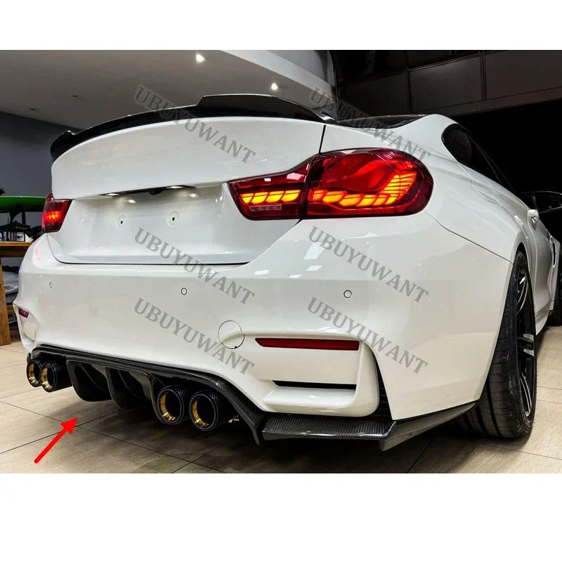 2013 bis 2016 für BMW 4er F32 F33 F36 Dedicated M4 Style Hinterlippe Auto Heckstoßstange Diffusor Splitter Spoiler Body Kit